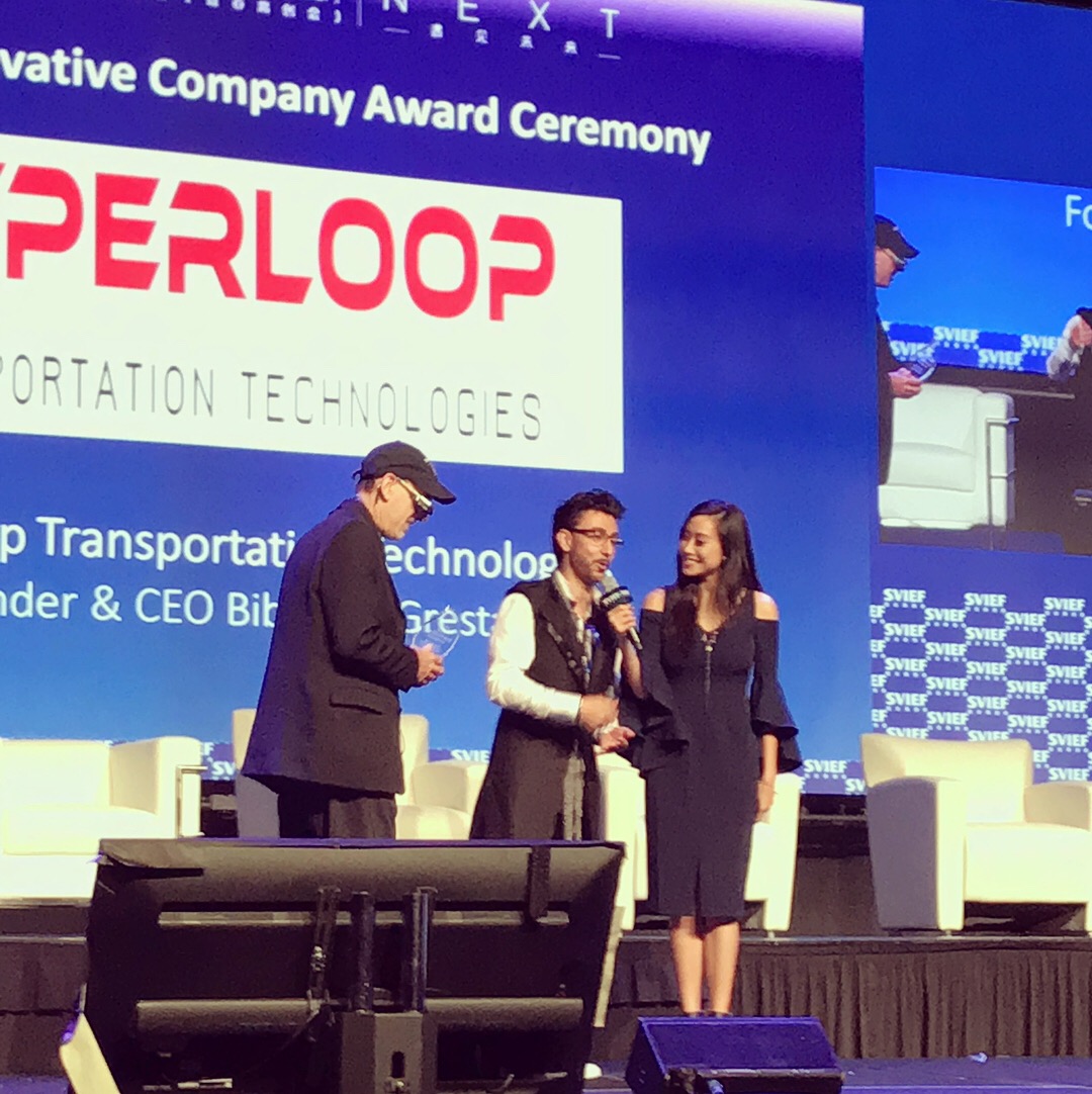 Bibop Gresta receiving SVIEF Innovative Company Award