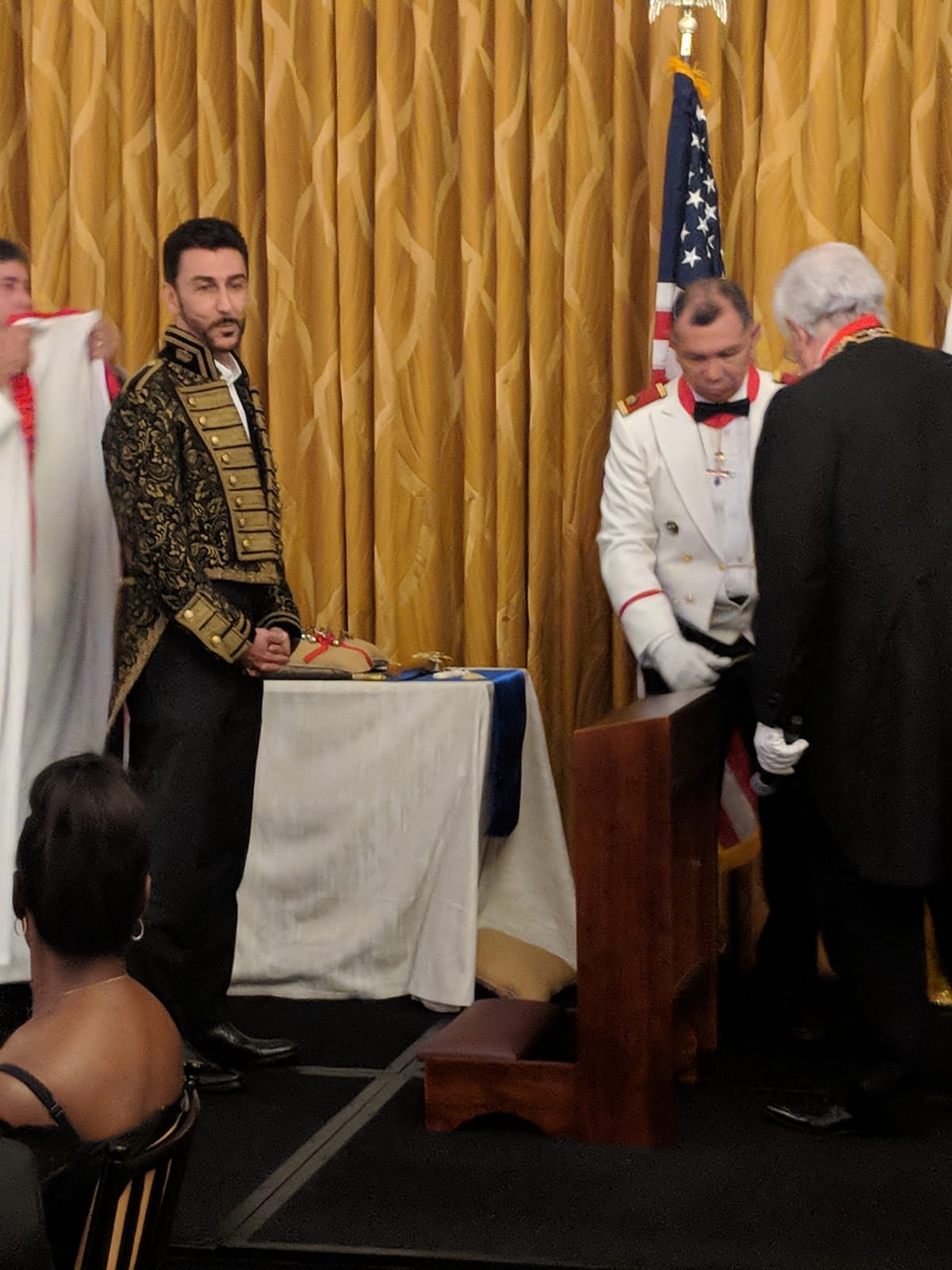 Bibop Gresta knighthood ceremony